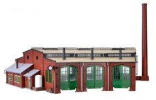 Vollmer - 45754 - H0 Ringlokschuppen mit Türsch  - NEU/OVP