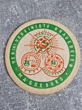 Bierdeckel DDR alt Vereinigte Brauereien Magdeburg Diamant Börde Sudenburg