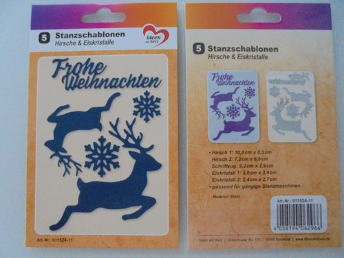 Stanzschablonen hirsche - "hirsche, &