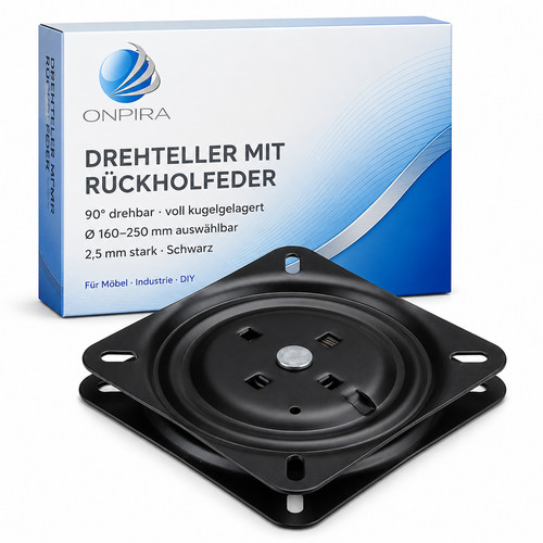 Drehteller mit rückholfeder - drehteller,