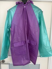Retro Regenjacke PVC Regenmantel Plastikjacke Vintage 80er Jahre