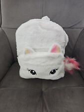 Einhorntasche Plüsch Einhorn Flauschig Regenbogen Mädchen Tasche Rucksack NEU