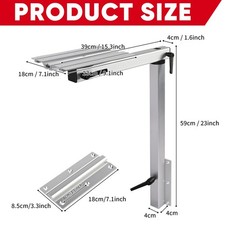 360° Drehbare Tischfuß Tischbein Tischgestell Yacht Camper Boot Fuß RV Wohnmobil