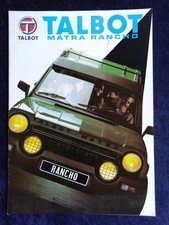 Talbot Matra Rancho Prospekt
