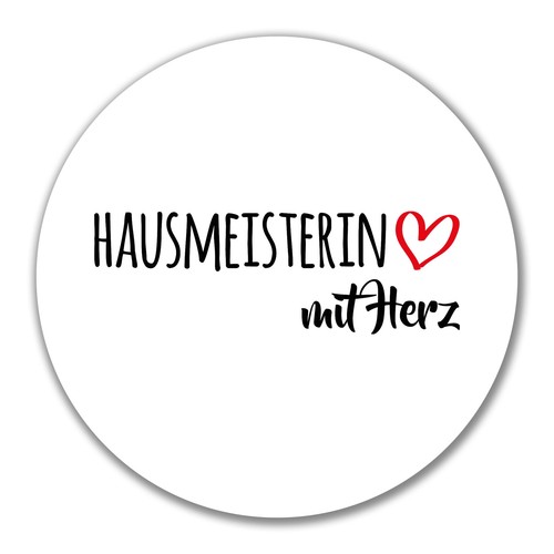 Aufkleber hausmeisterin mit - hausmeisterin,
