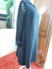 Kleid festlich Schwarz  elegant 23/46 HOCHZEIT echt Vintage wadenlang A-Linie