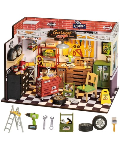 Robotime diy garage werkstatt - diy,