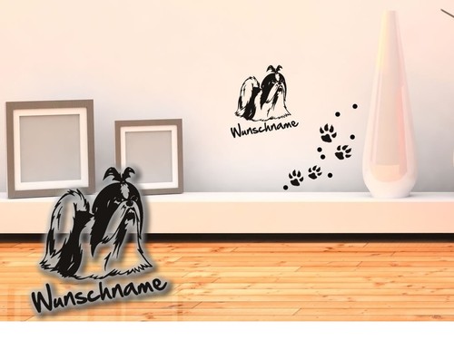 Wandtattoo shih tzu löwenhund - shih,
