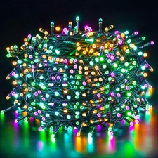 Lichterkette Weihnachtslichter LED 50m 500 Außen Bunt, IP44 8 Modi,  Multi color