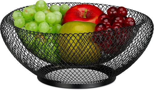 Obstschale metall runder - obstschale,