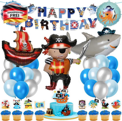 Piraten party dekoration set - piraten,