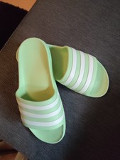 Damen Badelatschen, Adidas, Gr 38,NEU, Mintgrün-weiss.