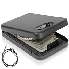 Tragbarer Safe mit Code Reisesafe Kombinations sicherheitskoffer Schlossbox DE