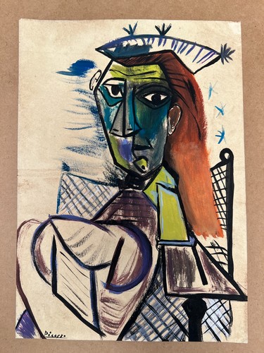 Pablo picasso zeichnung auf - zeichnung,