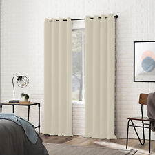 2x Vorhänge Blickdicht Thermo Gardine Verdunklung mit Ösen Verdunklungs vorhang
