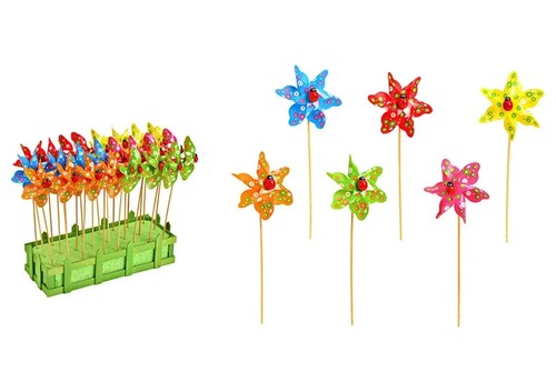 Deko windrad set tlg bunt - windrad-set,