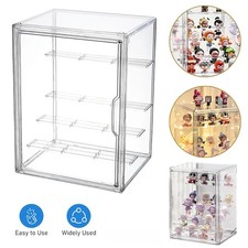 Acryl Vitrine Schaukasten Vitrine Klein Transparente Aufbewahrungsbox mit Tür