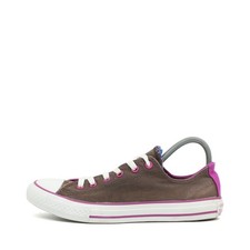 Converse Damen Ox Sneaker Braun/Lila/Weiß Textil Low-Top Bequem, All Star EU 37