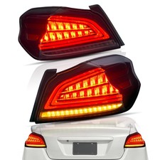 Paar VLAND LED Rückleuchten Für Subaru WRX STI 2015-21 Sequentiell Gelb Blinker