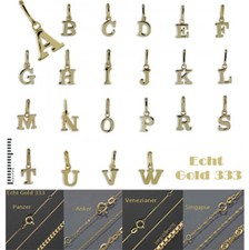 Buchstabe Anhänger 333 Gold /