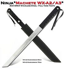 Machete WX-A2/A3 55cm-75cm Langmesser Haumesser Ninja-Messer Buschmesser + Etui