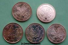 Deutschland 5 x 2 Euro Cent Münzen A+D+F+G+J Euromünzen coins Auswahl Jahre