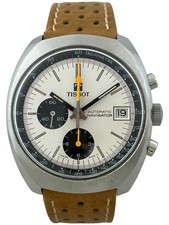 Tissot Navigator Automatik Herren Chronograph Lemania 1341, funktioniert