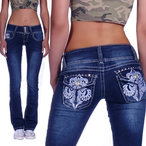 Damen jeans hose bootcut - damen,