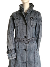 Khujo Damen Kurzmantel Gr.L Boston Biker Jacke Mantel Trenchoat