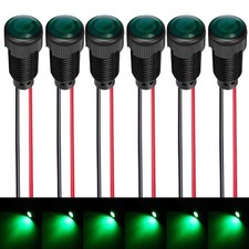 Gebildet 6 Stück grüne LED-Anzeige, Kontrollleuchte, AC/DC 12-24V,