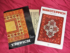 2 Zeitungen Knüpfen Wandteppich Handarbeit aus Oma's Bestand OVP