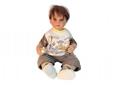 Künstlerpuppe Gerlinde Feser Vinyl Puppe 60 cm. Top Zustand 