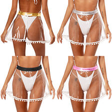 DE iEFiEL Sexy Damen PVC Rock
