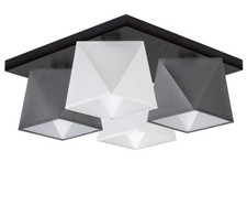 Decken Lampe weiß grau