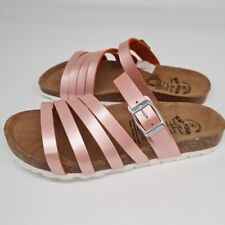 Bio Point Sandale Pantolette Damen Gr. 38 bis 41 Lachs Koralle Ton (619) NEU