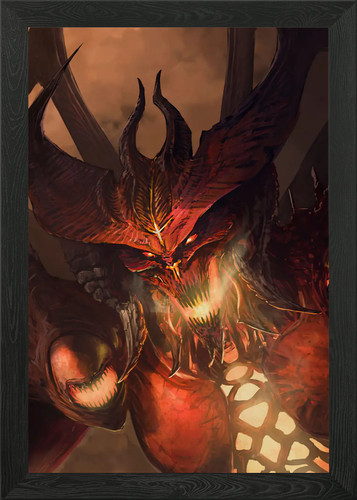 Diablo gerahmtes wandbild - diablo,
