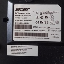 ACER DLP X113 3D Projektor Beamer 