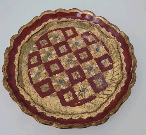 Vintage florentiner tablett - -,