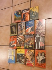 15 Kriminal Romane, alte  Leihbücher,  Hardcover gebunden Kellerfund 