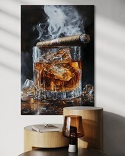 Whiskey Leinwand Bild Wandbild
