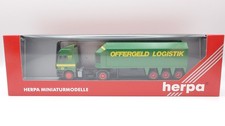 Herpa 145336 1:87 MB Actros Glastransporter Sattelzug Offergeld Logistik *OVP*