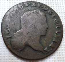 1/2 Sol 1719 Ludwig 15 Kupfer 5,8 gramm Frankreich