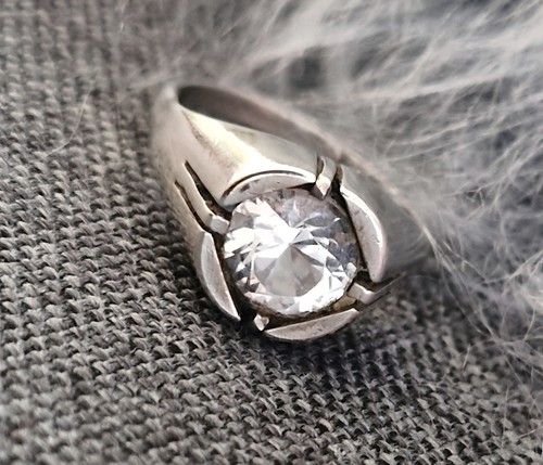 Vintage modernist silberring - modernist,