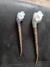 Porzellan-Pfeifen, Versilbertes Mundstück 