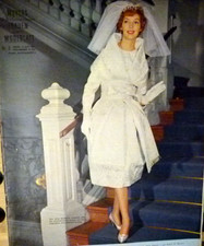 altes Modeheft von 1960 mit Schnittmuster, tolle Brautmode, Brautkleider