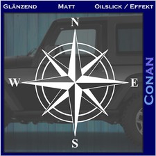 2x 10cm Windrose Kompass Aufkleber Wohnwagen Wohnmobil Auto Camper N W E S