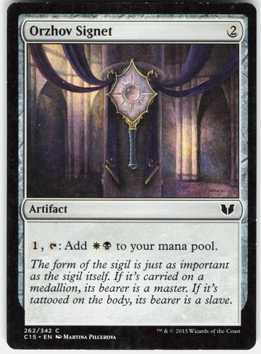 Orzhov signet 262 common - signet,