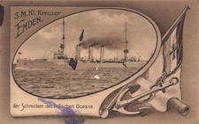 AK 1.WK S.M.Kl. Kreuzer Emden