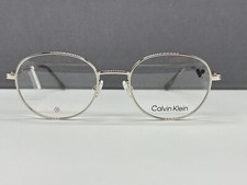 Calvin Klein Brille Herren Damen rund Panto silber CK24115