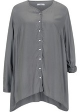 Longbluse mit Zipfelsaum Gr